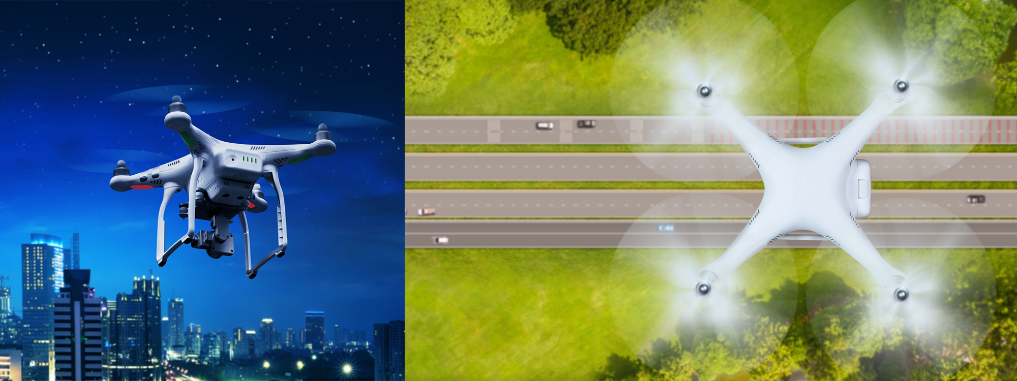 目視外飛行や夜間飛行など、高度な訓練にも対応しております。